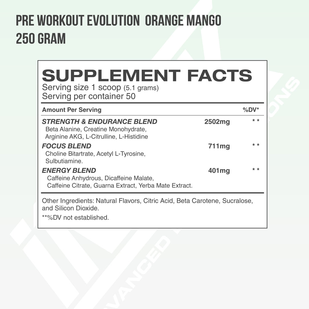 PRE WORKOUT EVOLUTION